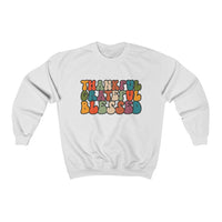 Thankful Grateful Blessed Unisex Crewneck Sweatshirt! Fall Vibes! FreckledFoxCompany