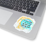 To The Ocean I Go Mermaid Yellow Vinyl Sticker! FreckledFoxCompany