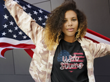 USA Strong American Flag Heart Graphic Tees! Independence Day! FreckledFoxCompany