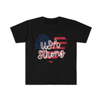 USA Strong American Flag Heart Graphic Tees! Independence Day! FreckledFoxCompany