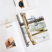 Wintery Pond With Lantern Journal! Bullet Journal, Notebook! FreckledFoxCompany