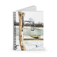 Wintery Pond With Lantern Journal! Bullet Journal, Notebook! FreckledFoxCompany