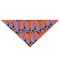 Witchy Pumpkin Pet Bandana! Foxy Pets! FreckledFoxCompany