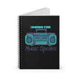 Words Fail Music Speaks Dark Blue Journal! FreckledFoxCompany