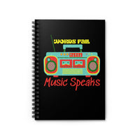 Words Fail Music Speaks Retro Journal! FreckledFoxCompany