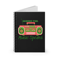 Words Fail Music Speaks Watermelon Pink Journal! FreckledFoxCompany