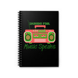 Words Fail Music Speaks Watermelon Pink Journal! FreckledFoxCompany