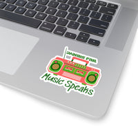 Words Fail Music Speaks Watermelon Pink Vinyl Sticker! FreckledFoxCompany