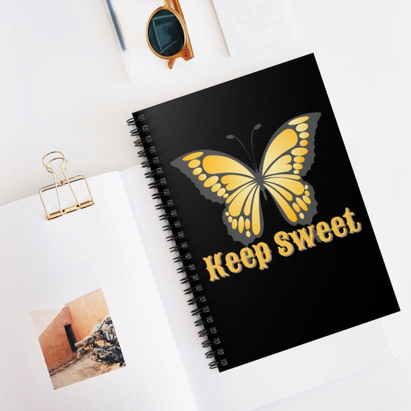 Yellow Keep Sweet Butterfly Journal! FreckledFoxCompany