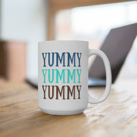 Yummy Yummy Ceramic Mug 15oz! Novelty Gifts, Coffee Lovers! FreckledFoxCompany