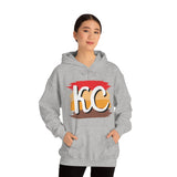 Kansas City Football Paint Stripe KC Unisex Heavy Blend Hooded Sweatshirt! Football Season!