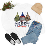 Rustic Military Merry Christmas Holiday Unisex Heavy Blend Crewneck Sweatshirt! Winter Vibes!