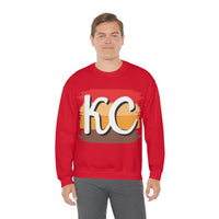 Kansas City Football Paint Stripe Vintage KC Unisex Heavy Blend Crewneck Sweatshirt! Football Season!