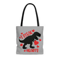 I Steal Hearts Valentines Day T-Rex Tote Bag! Spring Vibes!