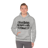 Christmas Begins With Christ Unisex Heavy Blend Hooded Sweatshirt! Winter Vibes!