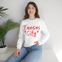 Kansas City Football Unisex Heavy Blend Crewneck Sweatshirt! Football Season!