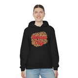 Kansas City Football Leopard Print Unisex Heavy Blend Hooded Sweatshirt! Football Season!