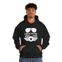 Talk to Me Pop Pop Unisex Heavy Blend Hooded Sweatshirt! Grandparent Vibes! Fathers Day!