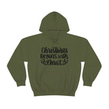 Christmas Begins With Christ Unisex Heavy Blend Hooded Sweatshirt! Winter Vibes!