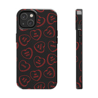 Valentines Day Candy Hearts Red and Black Tough Phone Cases, Case-Mate! Spring Vibes!