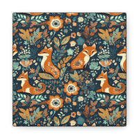 Vintage 70's Inspired Floral Foxy Canvas Gallery Wraps!