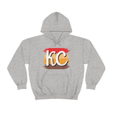 Kansas City Football Paint Stripe KC Unisex Heavy Blend Hooded Sweatshirt! Football Season!