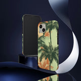 Palm Tree's Green and Orange Tough Phone Cases, Case-Mate! Summer Vibes!