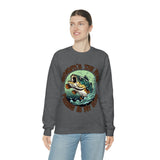 Grandpas The Name and Fishing is My Game Fathers Day Unisex Heavy Blend Crewneck Sweatshirt!