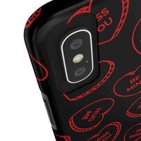 Valentines Day Candy Hearts Red and Black Tough Phone Cases, Case-Mate! Spring Vibes!