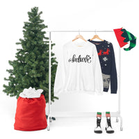 Believe Holiday Unisex Heavy Blend Crewneck Sweatshirt! Winter Vibes!