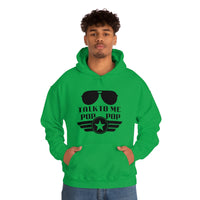 Talk to Me Pop Pop Unisex Heavy Blend Hooded Sweatshirt! Grandparent Vibes! Fathers Day!