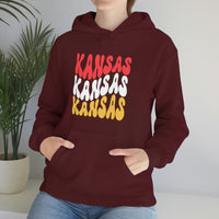 Kansas City Football Ride The Red Wave Unisex Heavy Blend Hooded Sweatshirt! Football Season! Spring Vibes!