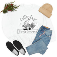 Easter Cotton Tail Candy Company Bunny Unisex Heavy Blend Crewneck Sweatshirt! Spring Vibes!