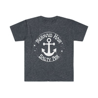 Mermaid Hair and Salty Air Anchor Light Version Unisex Graphic Tees! Summer Vibes!