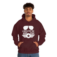 Talk to Me Pop Pop Unisex Heavy Blend Hooded Sweatshirt! Grandparent Vibes! Fathers Day!