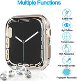 Universal TPU Bumper Case with Screen Protector for Smartwatch - Fits Multiple Sizes & Series