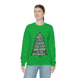 It's What is Around the Tree That Matters Unisex Heavy Blend Crewneck Sweatshirt! Winter Vibes!