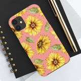 Pink Sunflower Tough Phone Cases, Case-Mate! Summer Vibes!