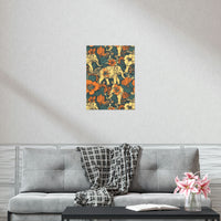 Vintage 70's Floral Elephant Print Premium Matte Vertical Posters!