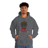 Just Really Love Christmas Bun Girl Unisex Heavy Blend Hooded Sweatshirt! Winter Vibes!