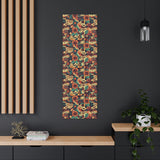 Vintage 70's Inspired Musical Notes Floral Canvas Gallery Wraps!