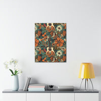 Floral Vintage 70's Inspired Guitar Canvas Gallery Wraps!