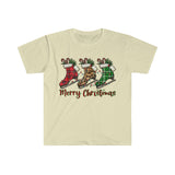 Merry Christmas, Figure Skating, Winter, Santa, Freckled Fox Company, Jesus, Graphic Tees.