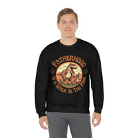 Fatherhood is a Walk in the park Fathers Day Unisex Heavy Blend Crewneck Sweatshirt!