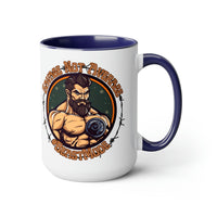 Savage Not Average #Beastmode Fathers Day Fitness Two-Tone Coffee Mugs, 15oz! Black Beard Edition!