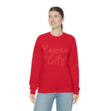 Kansas City Football Unisex Heavy Blend Crewneck Sweatshirt! Football Season!