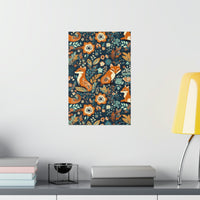 Vintage Foxy Florals 70s Inspired Premium Matte Vertical Posters!