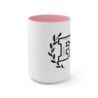 Freckled Fox Company Brand Logo 2023 Two-Tone Coffee Mugs, 15oz! Merch! Spring Vibes!