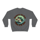 Grandpas The Name and Fishing is My Game Fathers Day Unisex Heavy Blend Crewneck Sweatshirt!
