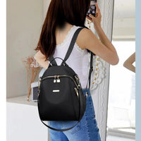 High-Capacity Waterproof Female Backpack - Stylish College and Travel Essential